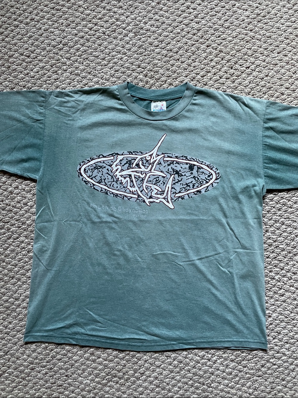 Vintage sword fish faded t shirt